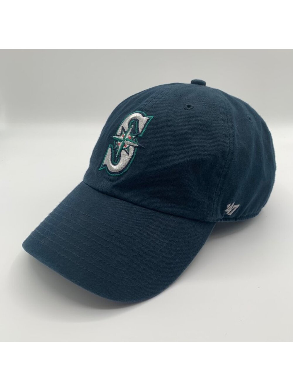 Seattle Mariners MLB Navy Blue 47 Brand Clean Up Relaxed Fit Strapback Hat